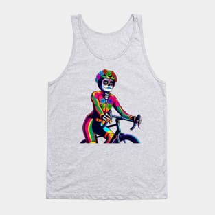 Colorful Catrina cycling Tank Top